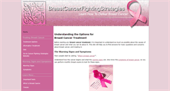 Desktop Screenshot of breastcancerfightingstrategies.com